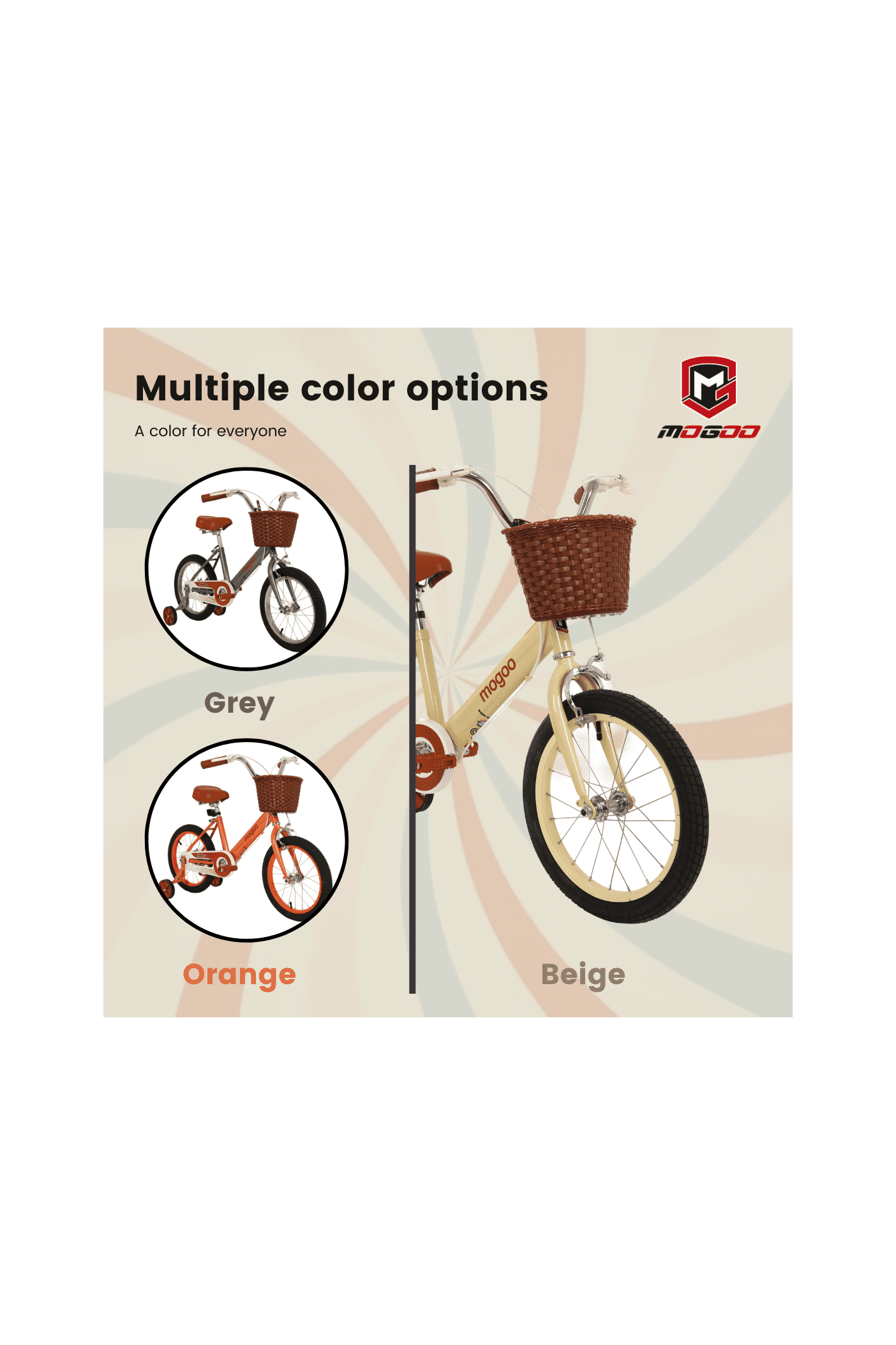 Retro 16 - Inch Kids Bike - Orange - Marah Kids