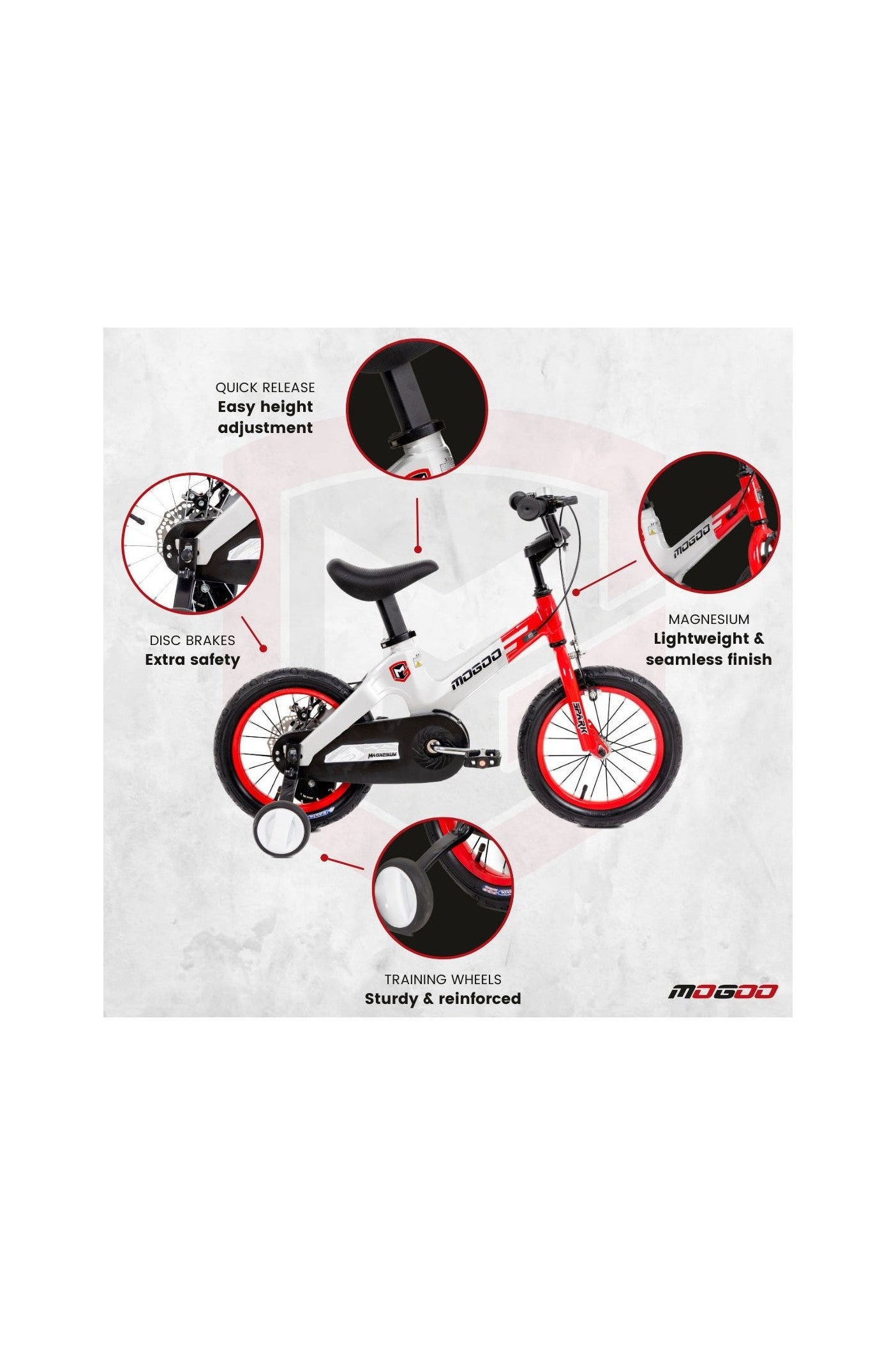 Spark 16" Magnesium Kids Bicycle - Red