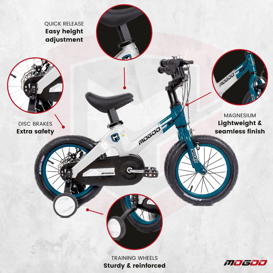 Spark Kids Magnesium Bike - 16 Inch - Turquoise