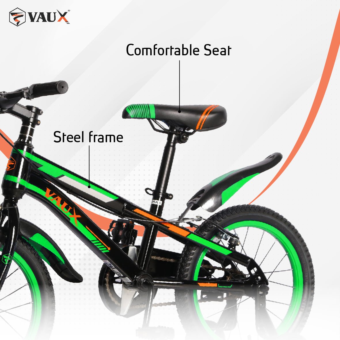 VAUX Max 16" Kids Bicycle - Green - Marah Kids