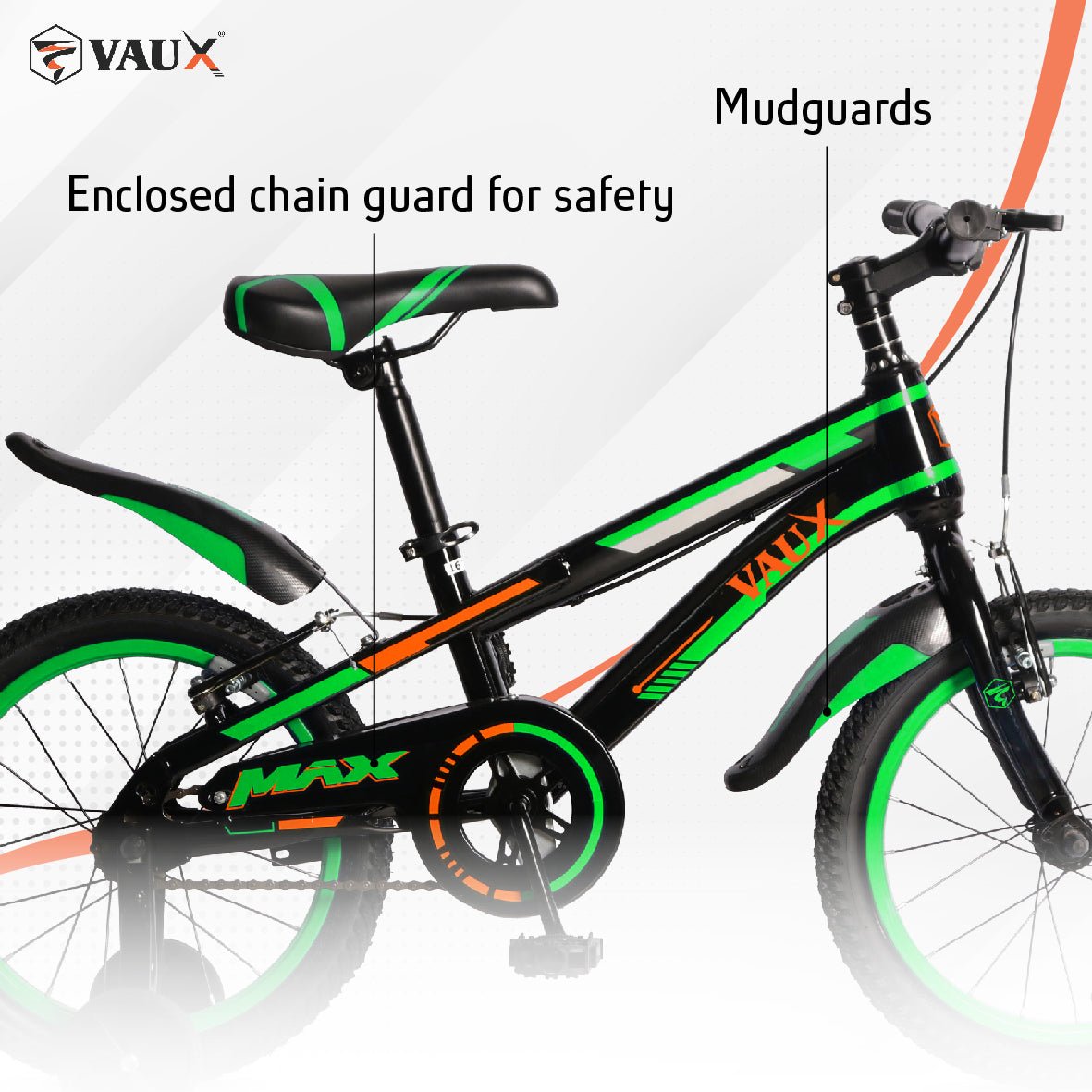 VAUX Max 16" Kids Bicycle - Green - Marah Kids