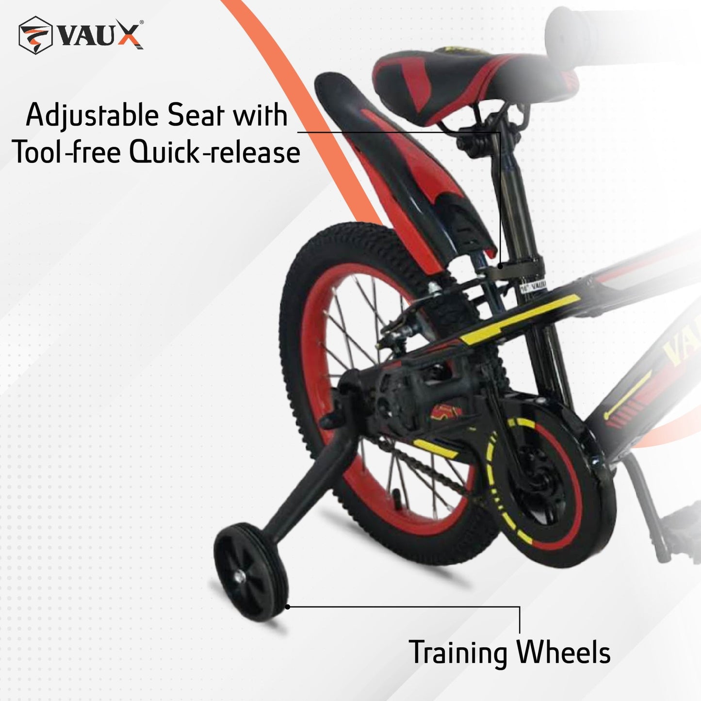 VAUX Max 16" Kids Bicycle - Red - Marah Kids