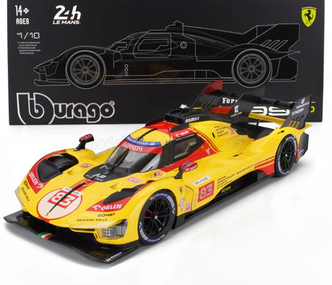 Bburago 1:18 Ferrari Racing - 499P (24h LE MANS Hypercar 2024) (AF CORSE TEAM) (DELUXE VERSION)