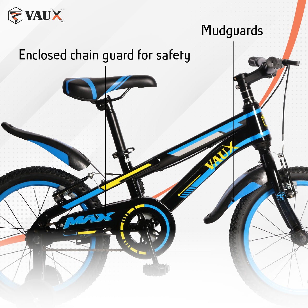 VAUX Max 18" Kids Bicycle - Blue - Marah Kids