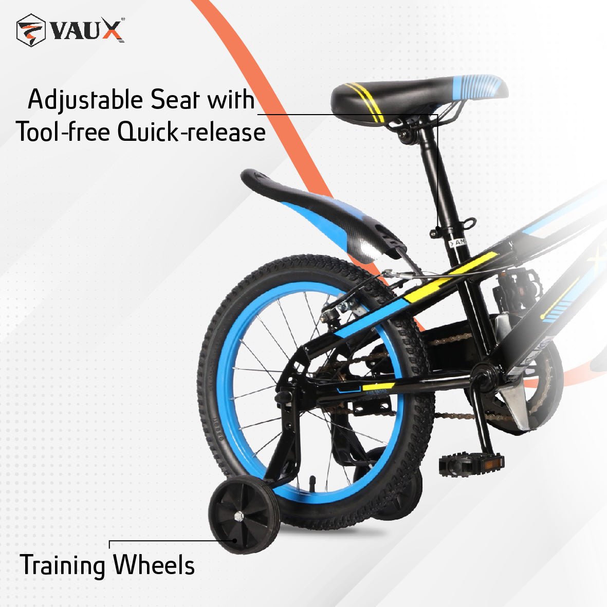 VAUX Max 18" Kids Bicycle - Blue - Marah Kids