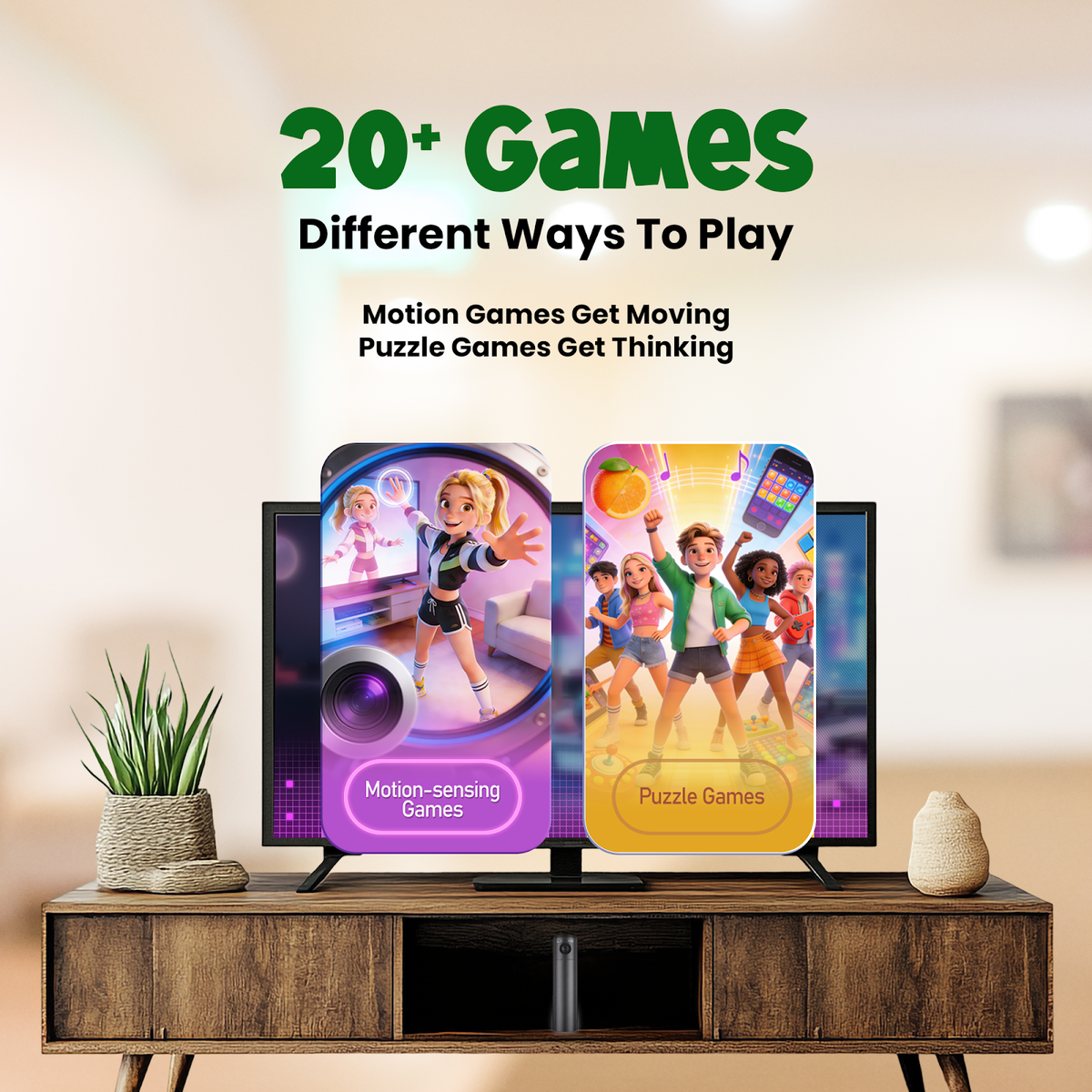 PlayArena Motion Game Console for Kids, Motion Sensing & Classic Video Games, Plug & Play HDMI Gaming C - image 6