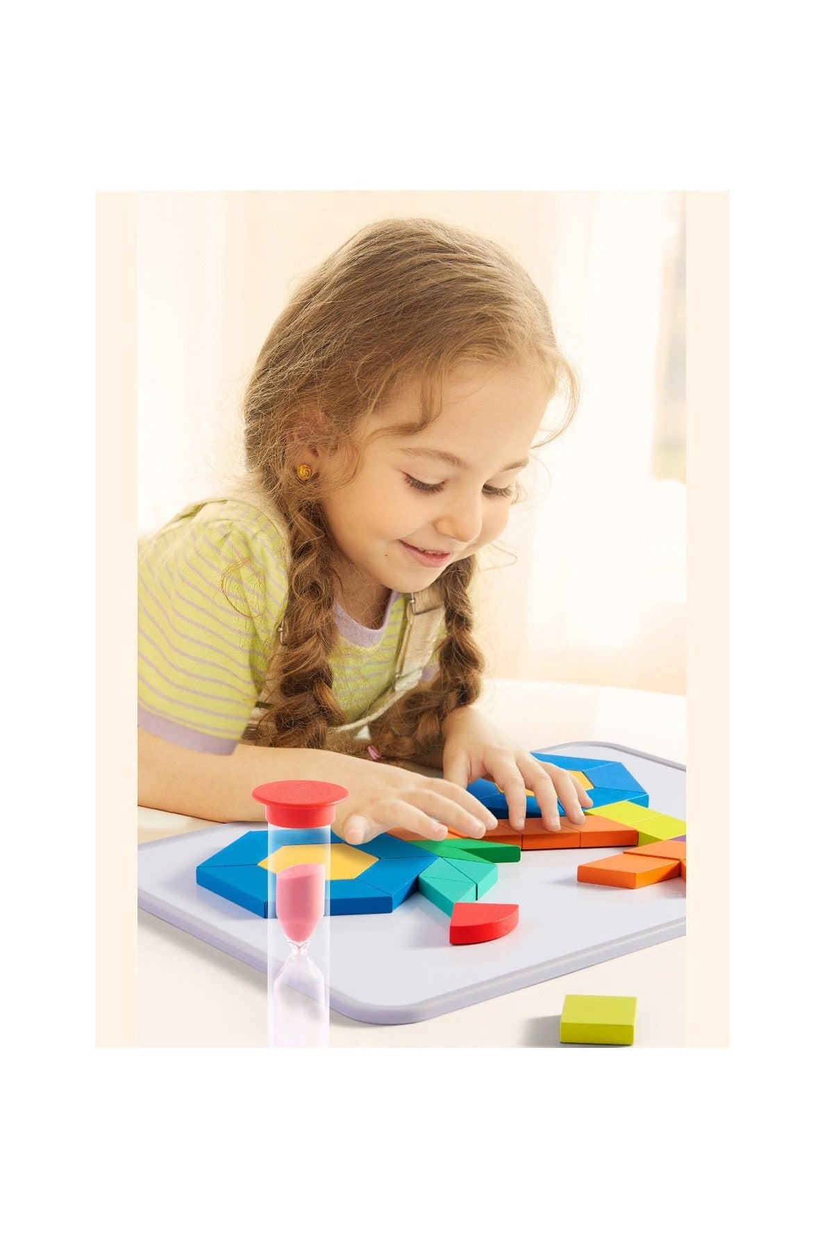 Magnetic Wooden Geometry Blocks - 250 Pcs