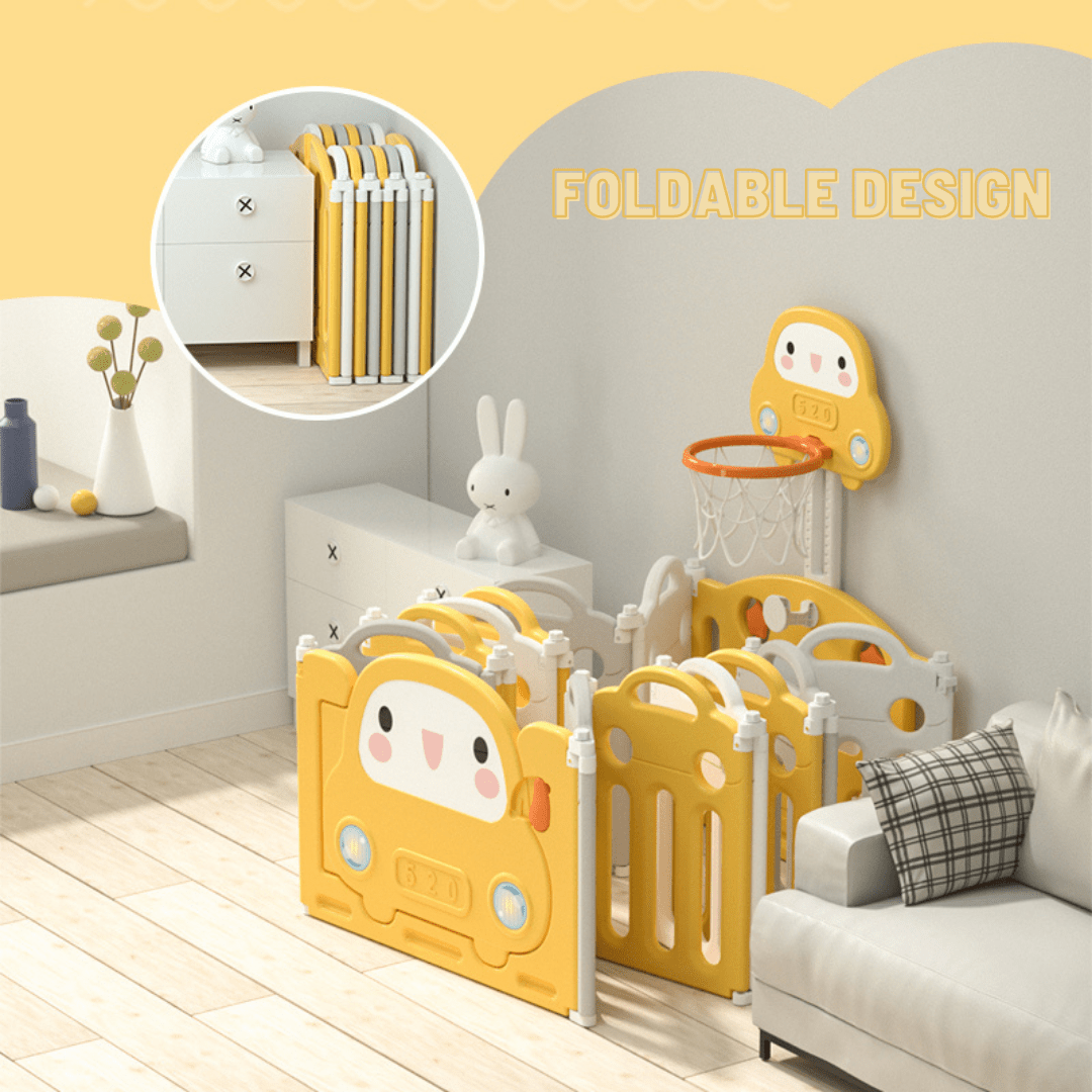 Lovely Baby - Kids Playpen - w/ Basketball Hoop - 20 pcs - Marah Kids