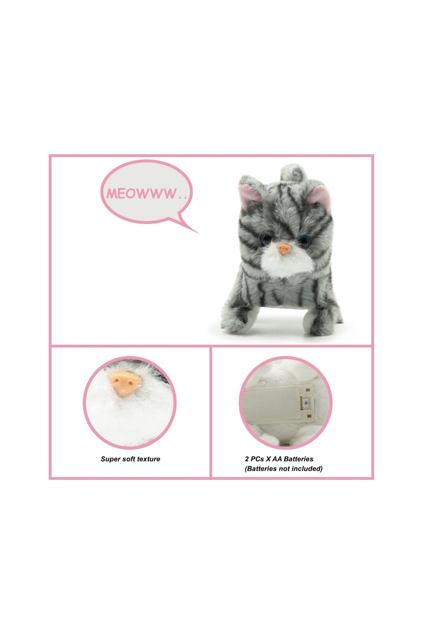 Zoe Walking Cat - Marah Kids