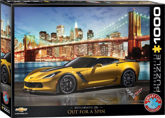 Eurographics Puzzle 1000 - 2015 Corvette Z06 Out For A Spain - Marah Kids