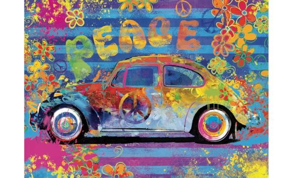 Eurographics Puzzle In Tin 550 Vw Beetle Splash Buggy - Marah Kids