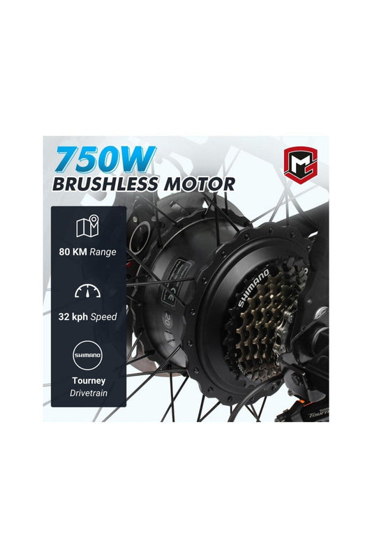 Orion E - Fat Mountain Bike - 26 Inch - Black - Marah Kids