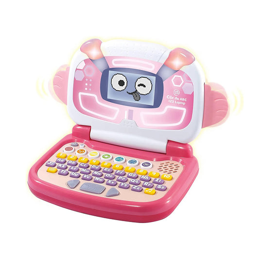 Leapfrog Clic The Abc, 123 Laptop - Pink - Marah Kids