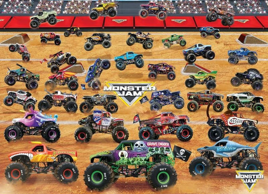 Eurographics Puzzle 1000 Monster Jam Truck Lineup - Marah Kids