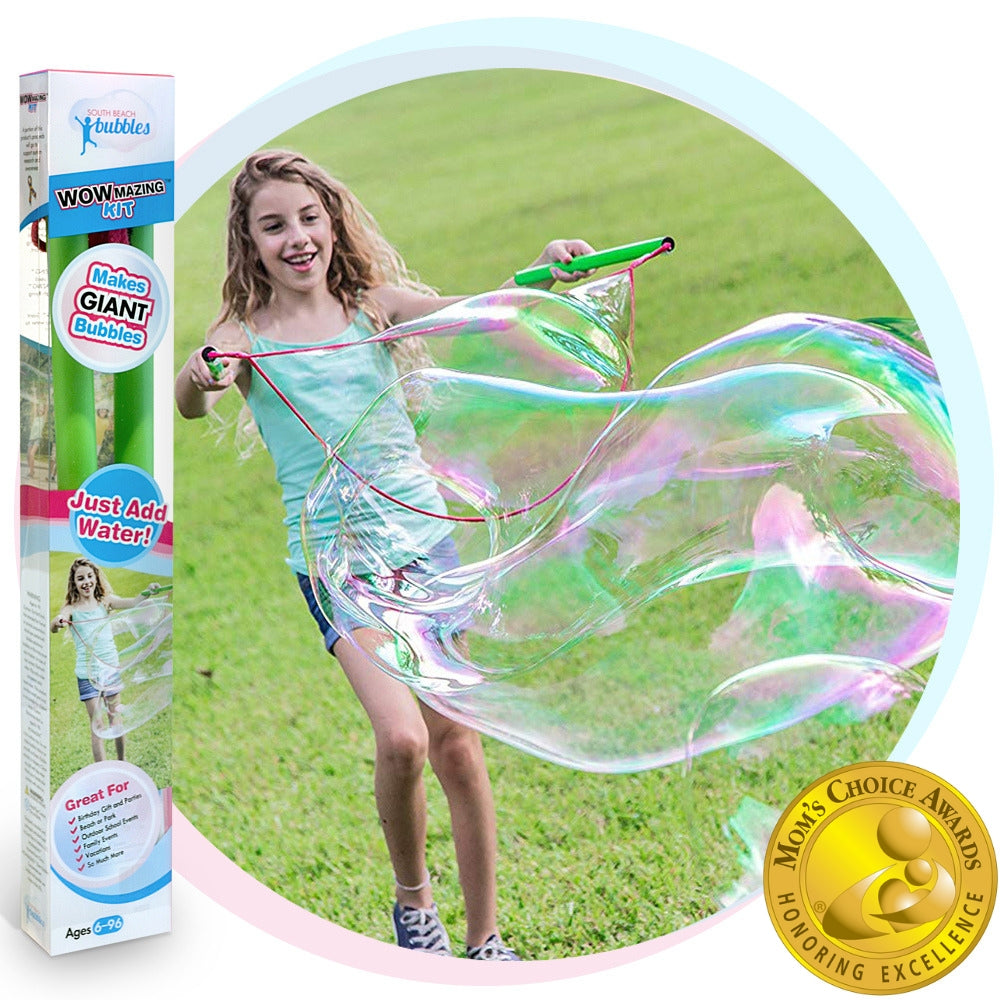 Wowmazing - Giant Bubble Kit With Refill-2Pack