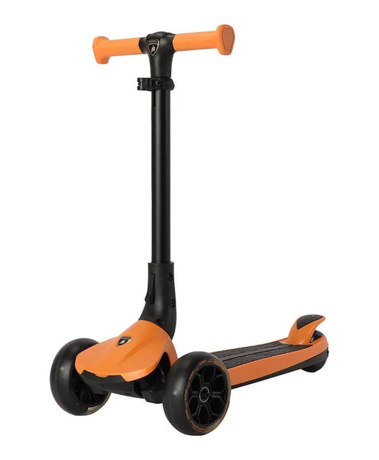 Lamborghini 3 - Wheel Kids Scooter With Adjut Height - Orange - Marah Kids