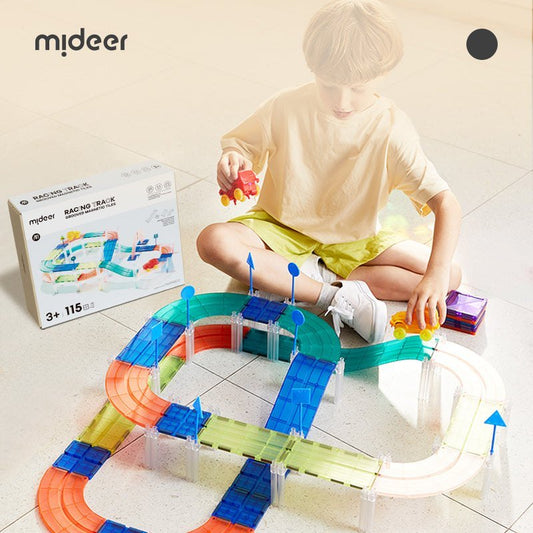 Grooved Magnetic Tiles - Racing Track - Marah Kids