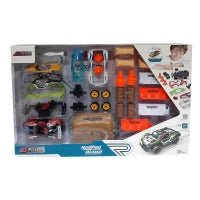 D - Power 35pcs DIY Modified Race Car for Kids | Car Building Toy Kit | Make you own Racing Car, Scale 1:32 - Marah Kids