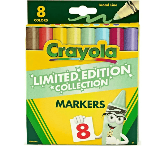 Crayola Limited Edition Colors Broad Line Markers, Assorted 8 Colors - Marah Kids