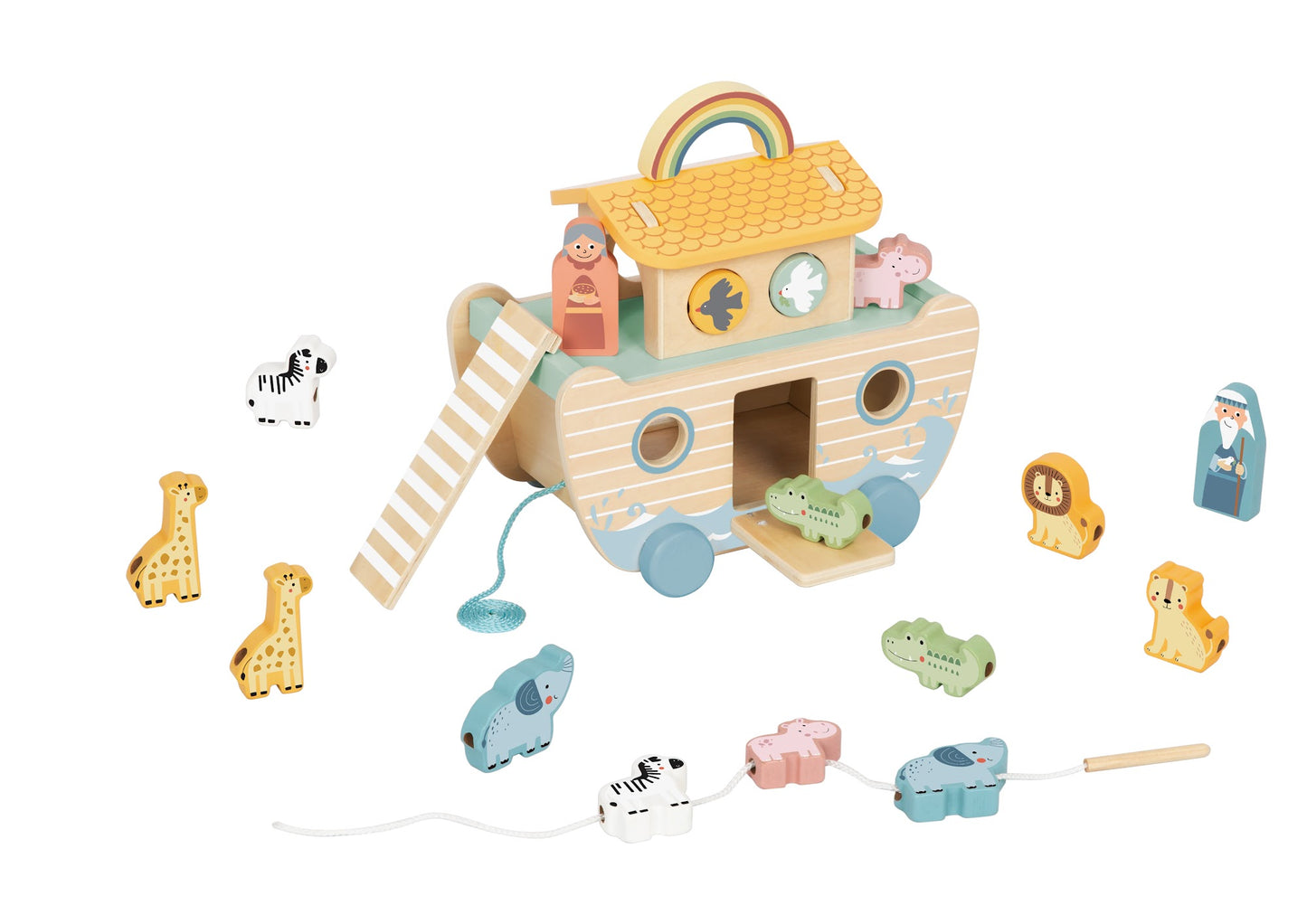 Tooky Toys Wooden Ark wooden building and play set for ages 3+ | Marah Kids UAE