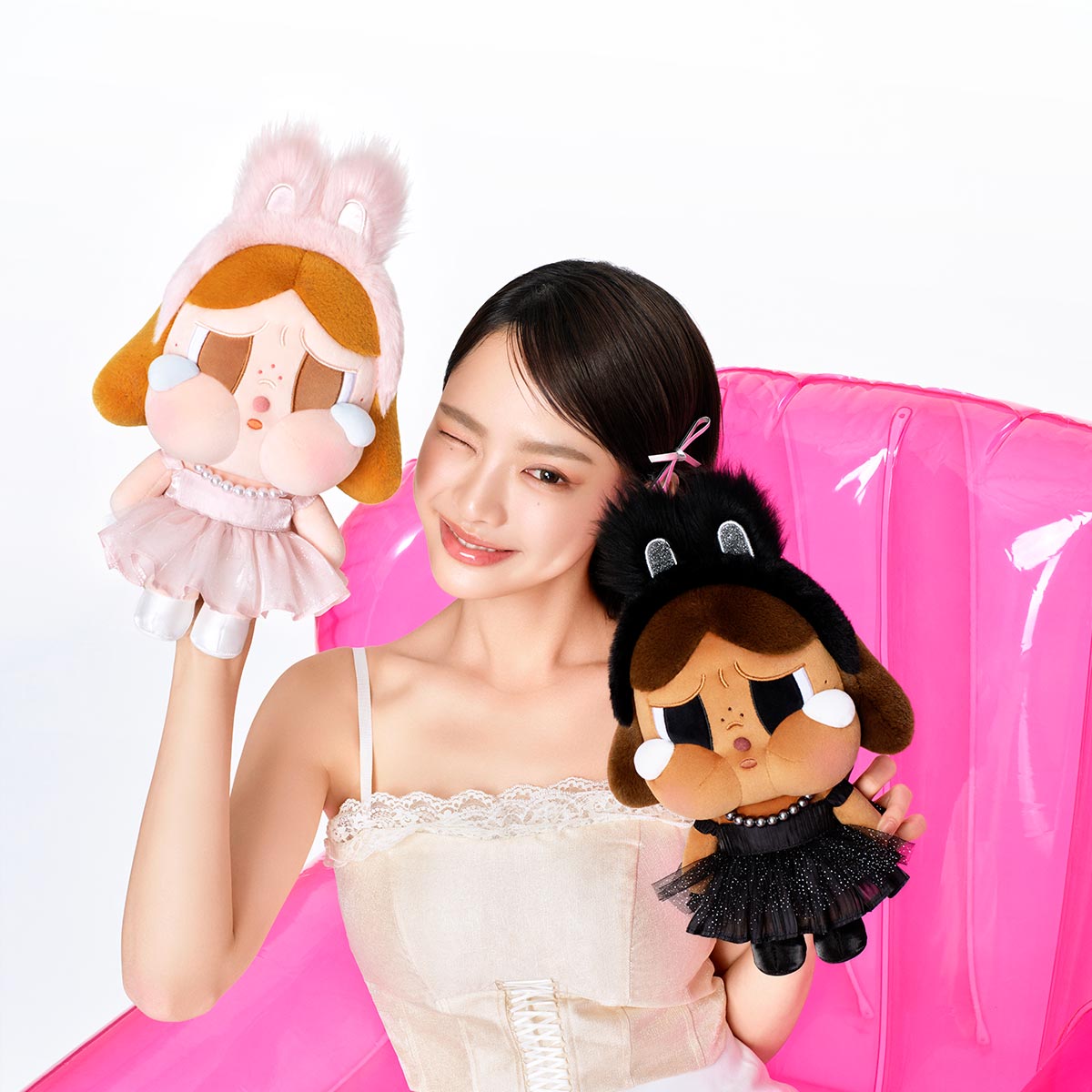 Authentic Crybaby Shiny Shiny Series- Plushdoll Hot Cute Gift Toy Pink
