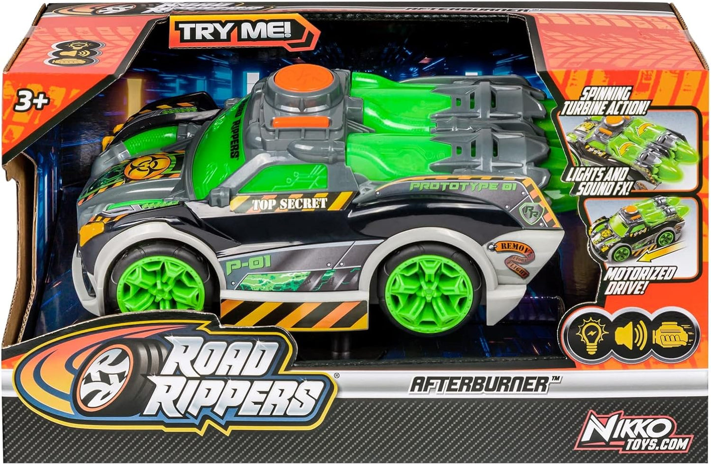 Nikko Road Ripper Afterburner with Light and Sounds - Assorted