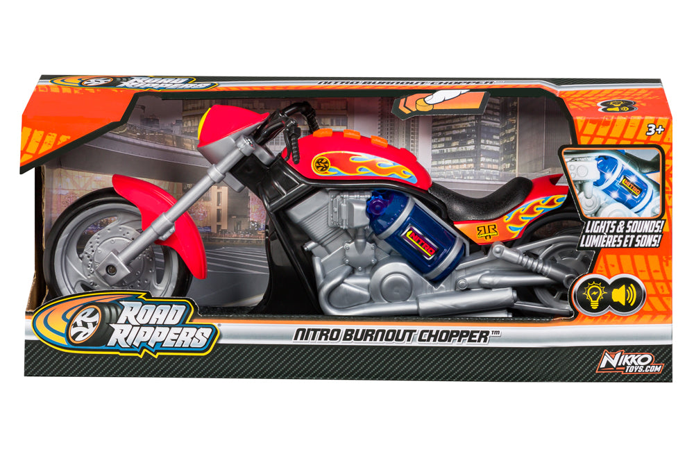 Nikko Road Ripper Nitro Burnout Chopper with Light and Sounds - Assorted