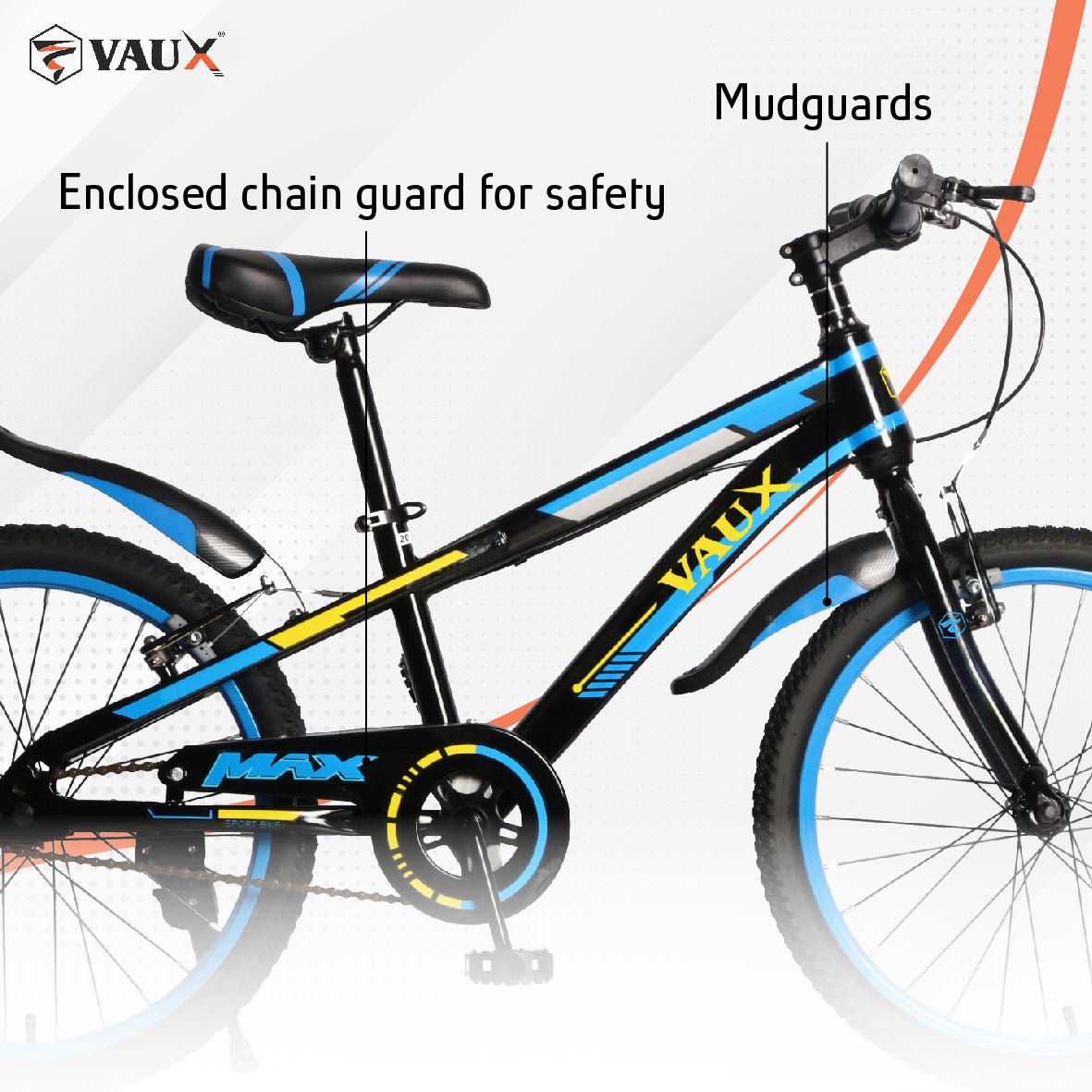 VAUX Max 20" Kids Bicycle - Blue - Marah Kids