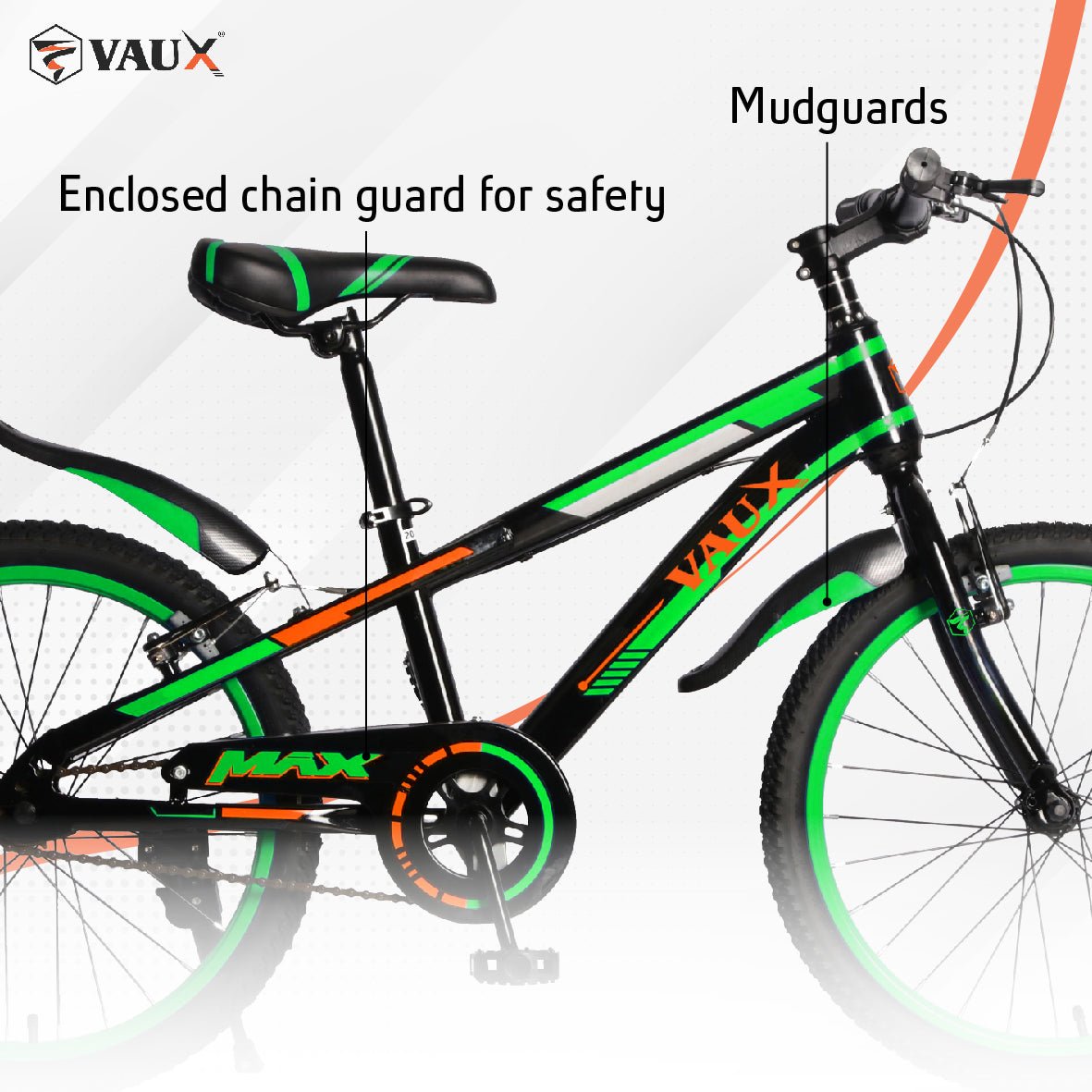 VAUX Max 20" Kids Bicycle - Green - Marah Kids