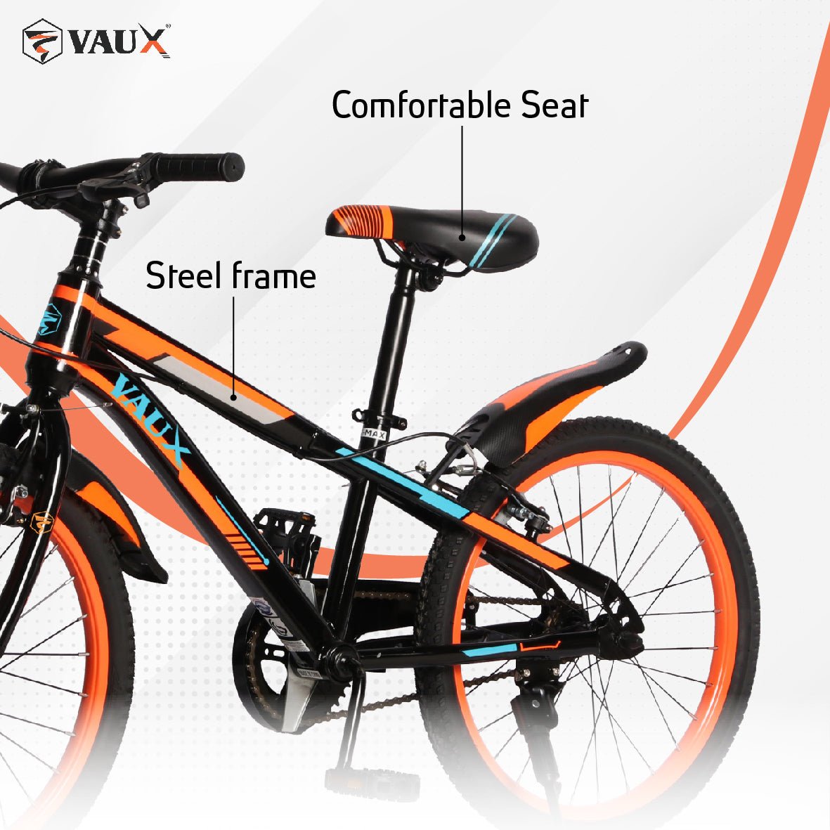 VAUX Max 20" Kids Bicycle - Orange - Marah Kids