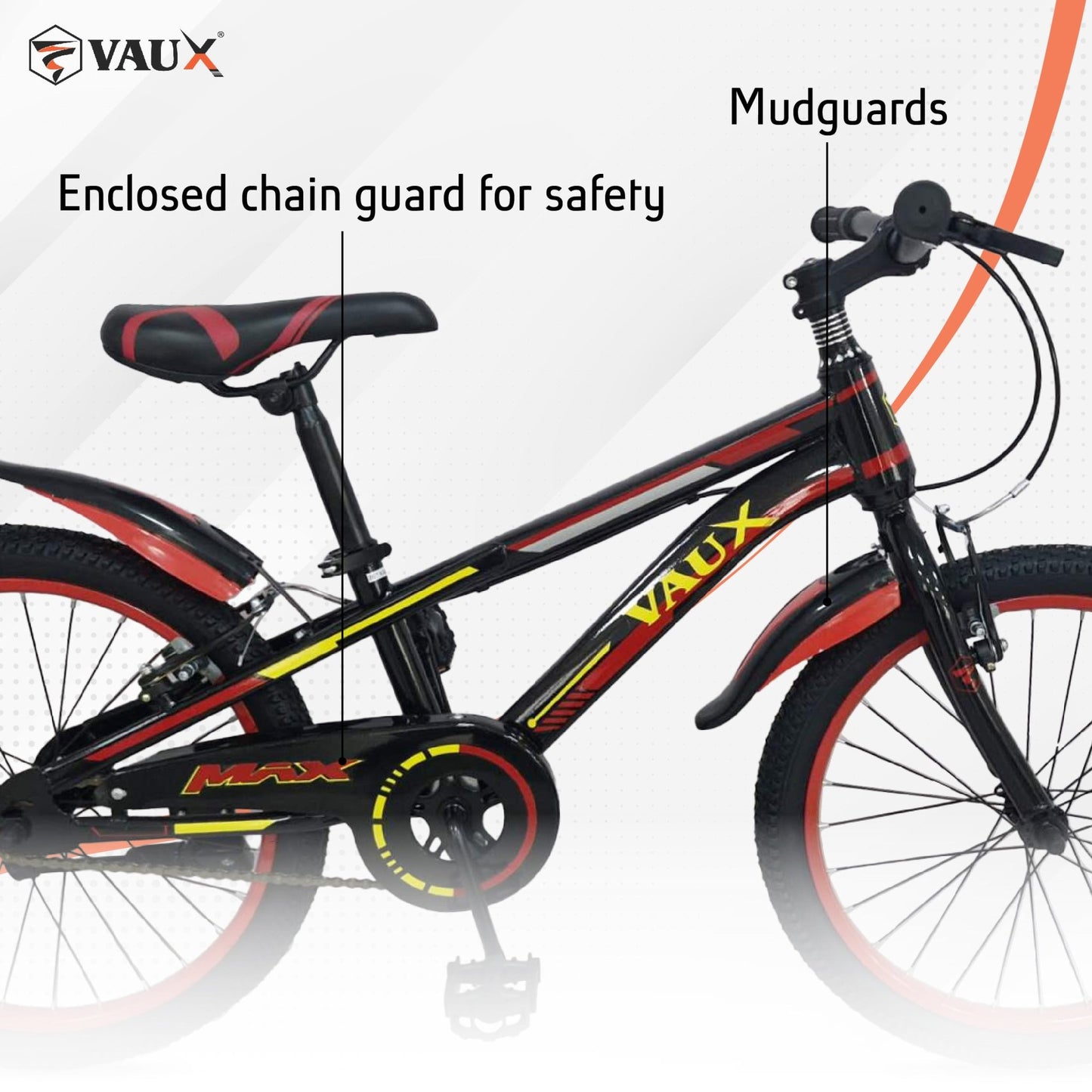 VAUX Max 20" Kids Bicycle - Red - Marah Kids