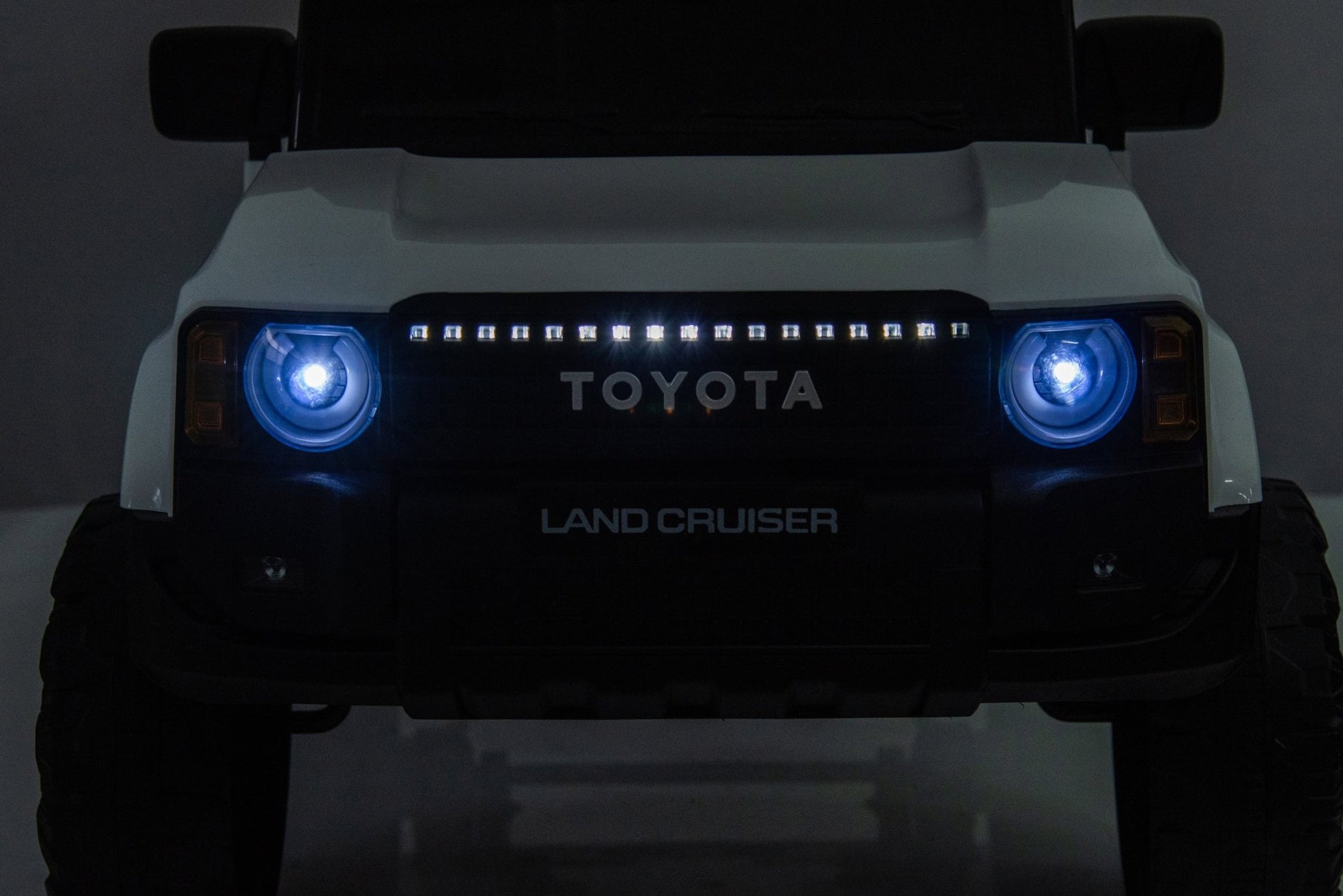 Toyota Prado Children Ride On Car with Remote Control - White 12V - Marah Kids