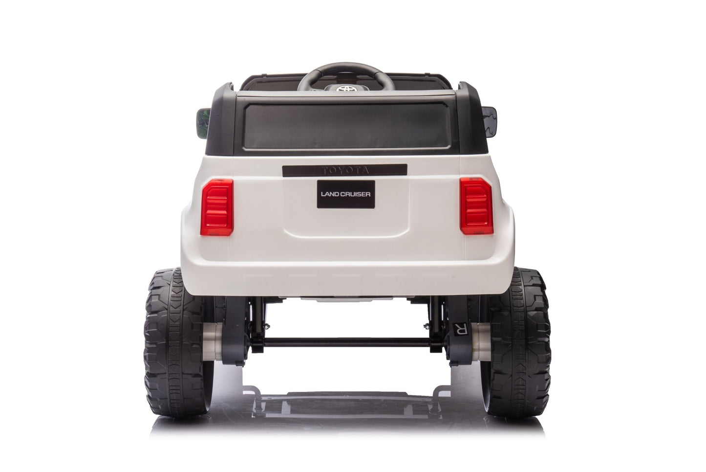 Toyota Prado Children Ride On Car with Remote Control - White 12V
