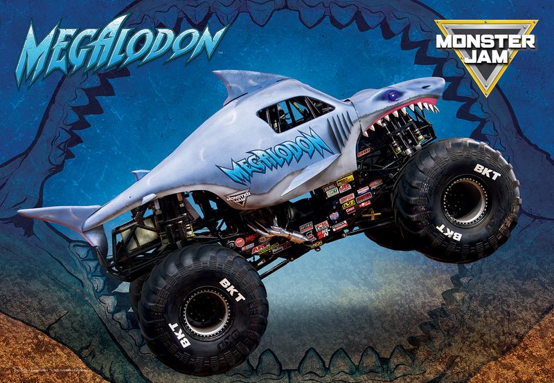 Eurographics Puzzle 100 In Lunch Bag - Monster Jam Megalodon - Marah Kids