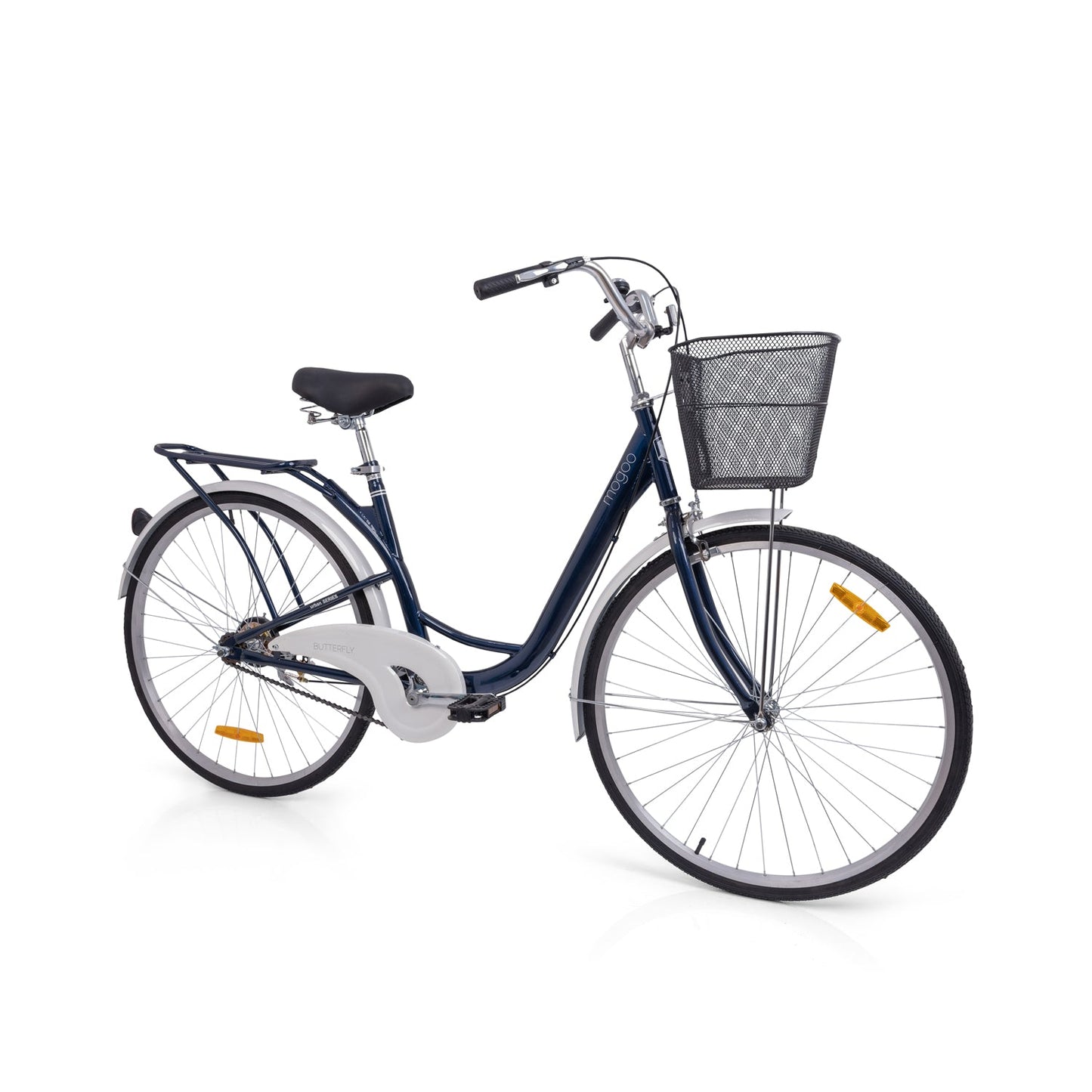 Butterfly 26" City Bike - Blue - Marah Kids
