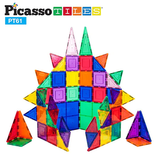 Picasso Magnetic Tiles Bldg Set 61Pcs - Marah Kids