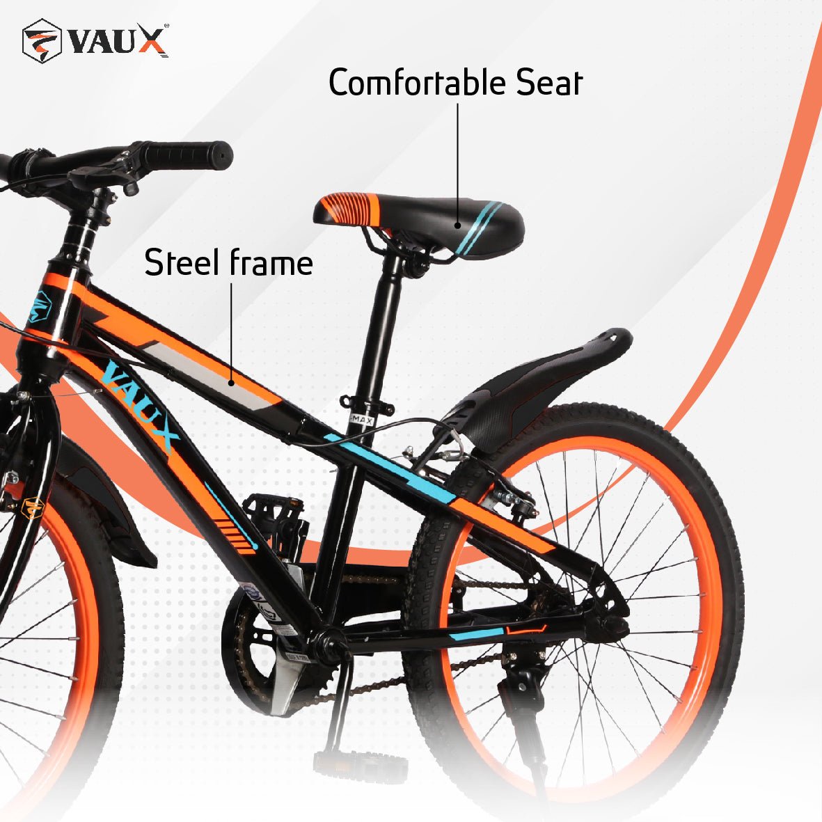 Vaux Max 26" Kids Bicycle - Orange - Marah Kids