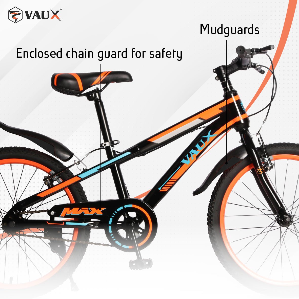 Vaux Max 26" Kids Bicycle - Orange - Marah Kids