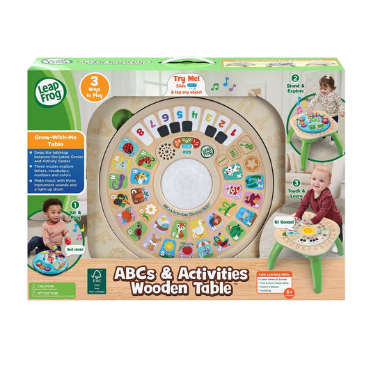 LeapFrog ABCs & Activities Wooden Table | FSC 100% Wood Toy - Marah Kids