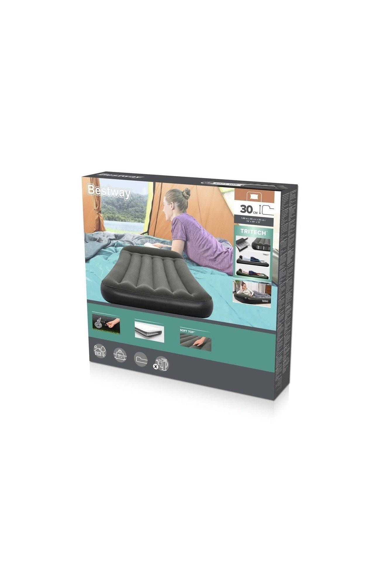 Bway Airbed Outdoor Twin 188X99X30