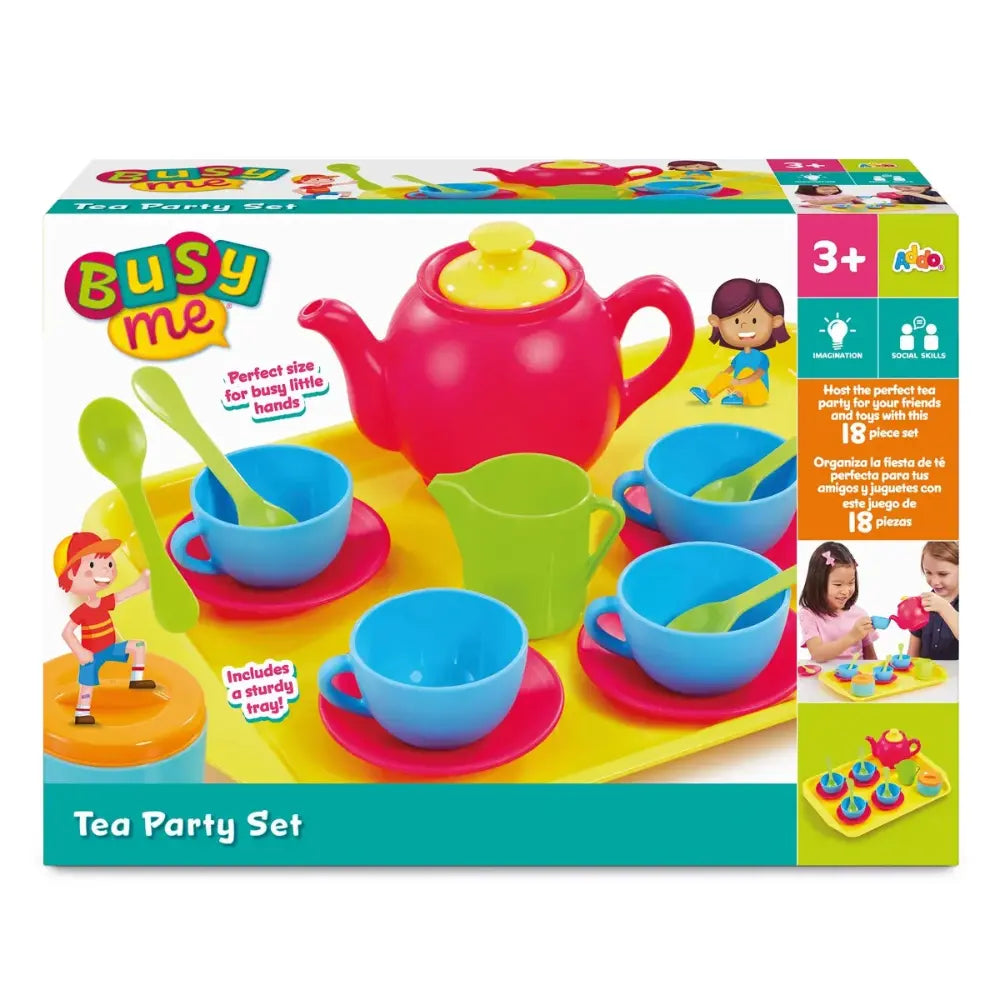 Addo Busy Me Tea Party Set, Pretend Play Toys, Learning Activity for Kids, Imaginative Toy