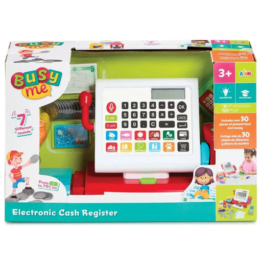 Busy Me Cash Register | Pretend Play Toy with 30 Pieces - Marah Kids