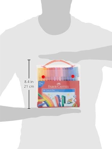 FABER - CASTELL CONNECTOR FELT PEN 30 COLOR IN A PP CASE - Marah Kids