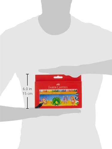 FABER - CASTELL WAX CRAYONS 24 COLOR 90MM - Marah Kids