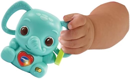 Vtech - Stack, Rattle & Link Elephant | Interactive & Developmental Toy with Sounds and Music | For Boys & Girls, Suitable for Ages 3 Months+ - Marah Kids