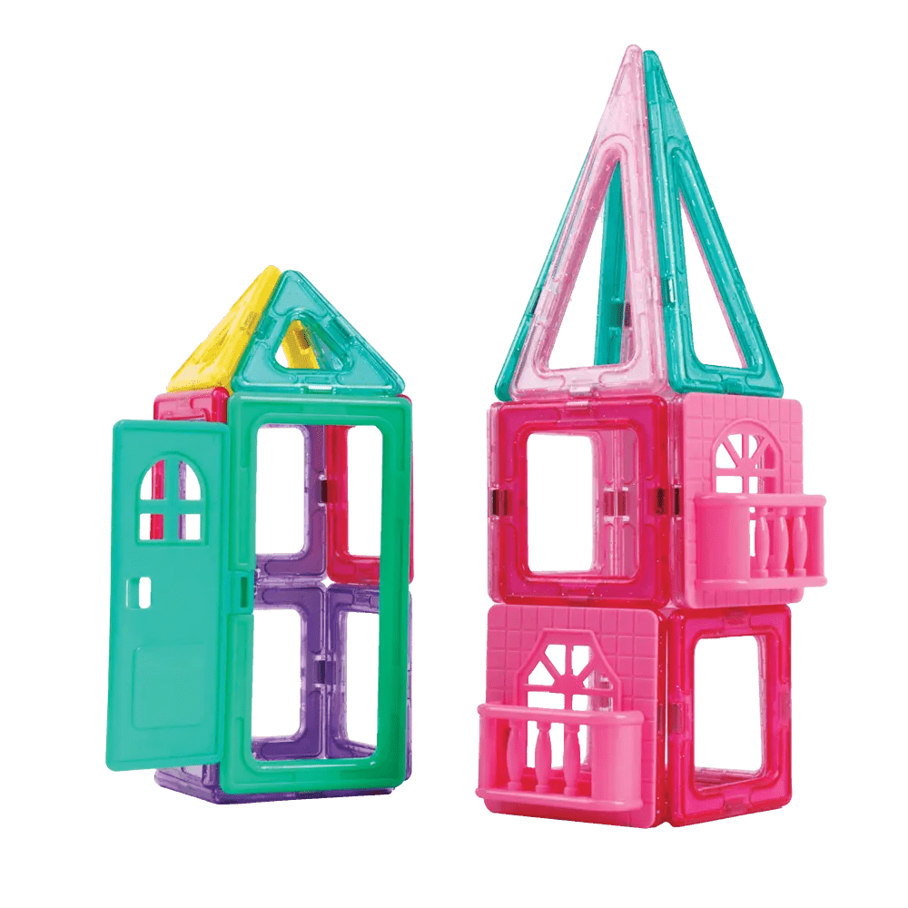 Addo Magnimake Castle Set | 27 Pieces Magnetic Tiles, Educational Toy - Marah Kids