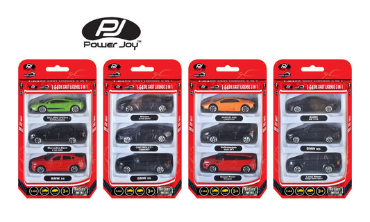 Power Joy - V.Vroom Diecast Unif Lice 3Pc 1 64 - Marah Kids