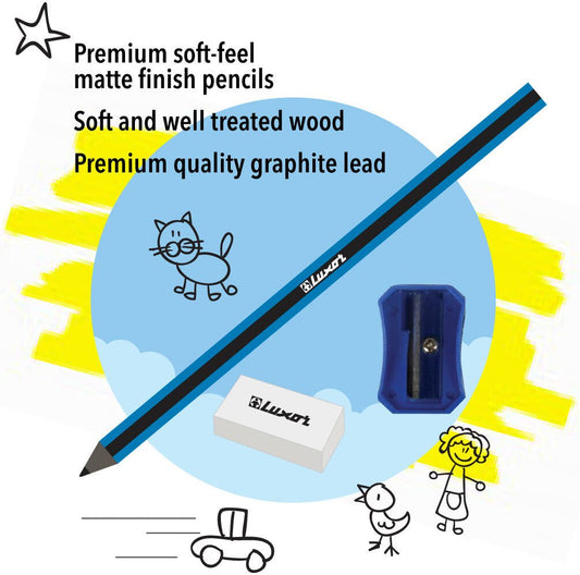 Luxor - Assorted Combo Pack | Trendy design Pen | Smooth Ink Flow pens | Precision writing and signing needs | Assorted Ink & Marker | 0.7mm ball tip Pen | Pack of 21 - Marah Kids