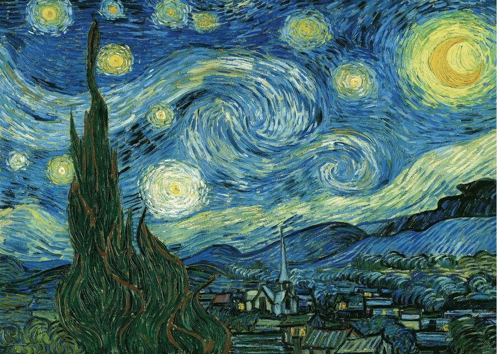 Eurographics Puzzle 1000 Starry Night By Vincent Van Gogh - Marah Kids