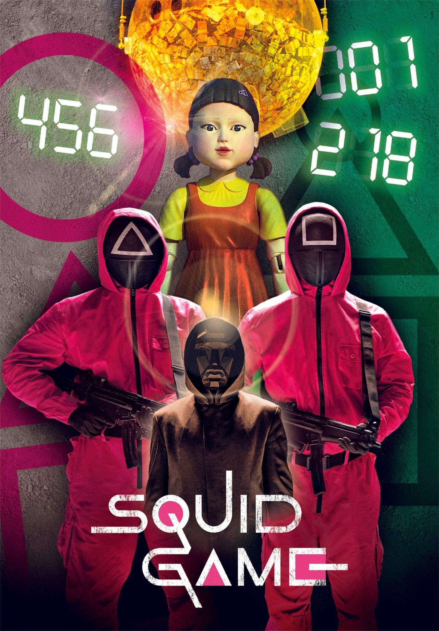 CLEMENTONI PUZZLE HQC SQUID GAME+POSTER 1000 - Marah Kids